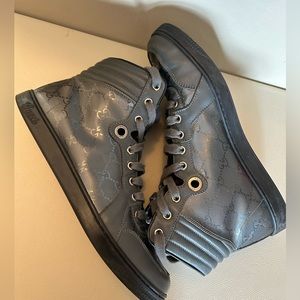 Gucci Men's GG Guccissima Imprime High Top Sneakers Shoes